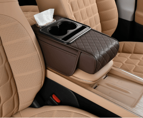 🚗 Multifunctional PU Leather Car Armrest Box Mat ✨