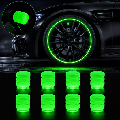 🔥 Buy 2 Get 1 Free! Glow-in-the-Dark Tire Valve Caps ✨