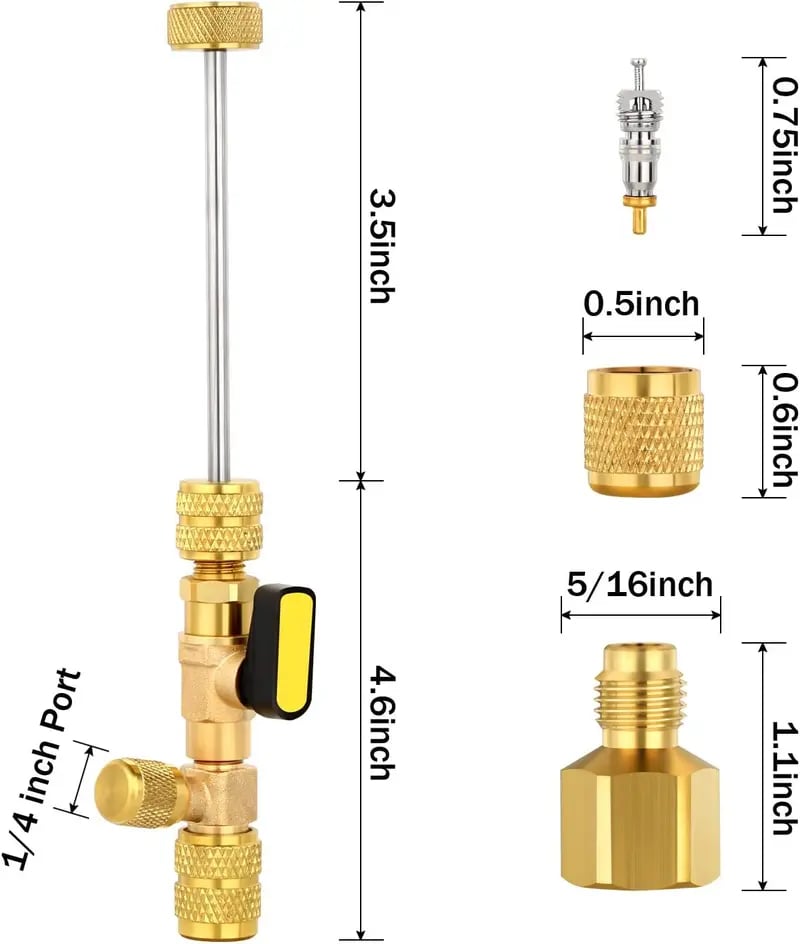 🔥 50% OFF Today | 🚗 Professional AC Valve Core Tool Kit | Essential for Automotive A/C Maintenance