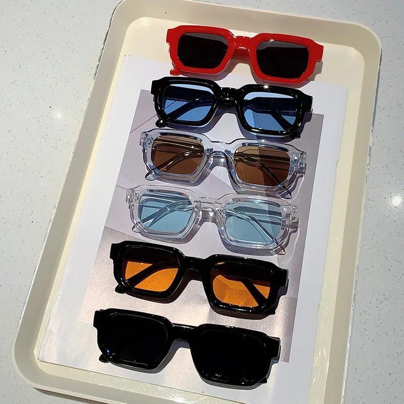 🕶️🔆 6 - Pack Vintage Rectangle Frame Sunglasses for Men & Women with UV400 Protection