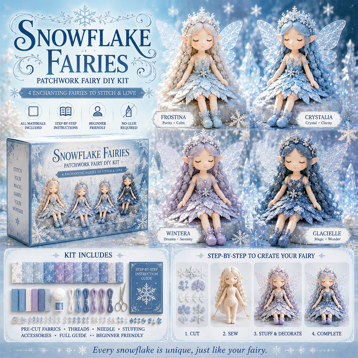 🌸Fairy Patchwork DIY Collection