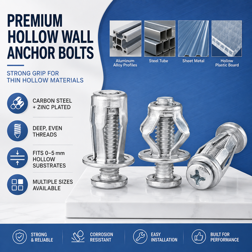🔩 Hollow Wall Petal Anchors – Fast Expansion & Firm Support
