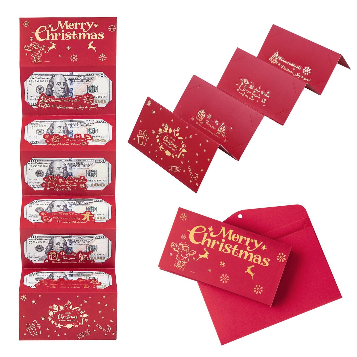 🏆Buy 1 Get 1 Free🎅💸Christmas Cash Gift Envelope– A creative way to give cash this Christmas!