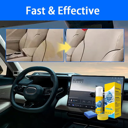 ⏳ 50% OFF Today | Multifunctional Foam Cleaner 🫧 Easy Deep Clean for Car, Kitchen & Home