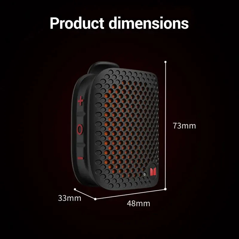 🔥80g Ultra-Light Magnetic Clip-On Speaker – IPX7 Waterproof & TWS Stereo for Outdoor & Travel