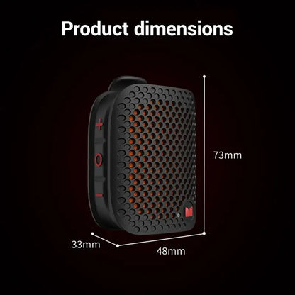 🔥80g Ultra-Light Magnetic Clip-On Speaker – IPX7 Waterproof & TWS Stereo for Outdoor & Travel