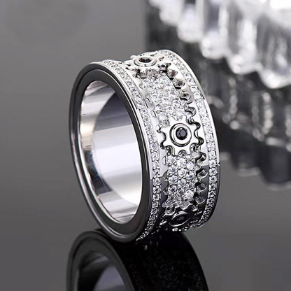 💍 Personalized Rotatable Gear Ring ✨