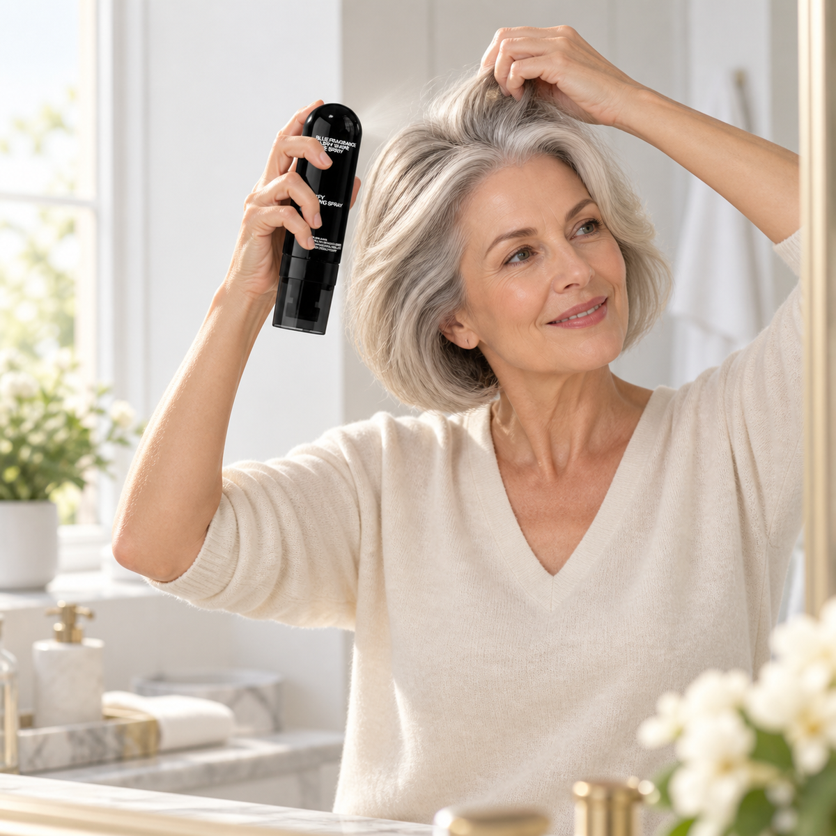 🎉50% Off! 👩 Peach-scented volumizing & setting spray—for lightweight, bouncy hair and long-lasting hold.