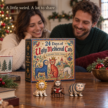 🐈🏰 24 Days of Ugly Medieval Cats – Hilariously Weird Cat Advent Calendar 2026