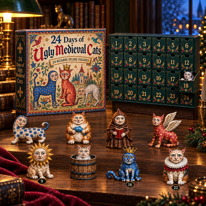 🐈🏰 24 Days of Ugly Medieval Cats – Hilariously Weird Cat Advent Calendar 2026