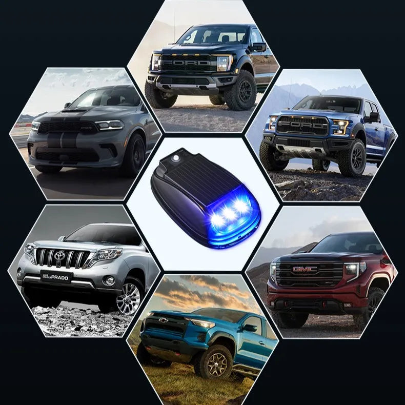 🔥 Hot Sale 50% OFF | ☀️ Solar Waterproof Cab Roof Lights | Brighten Your Vehicle Anywhere