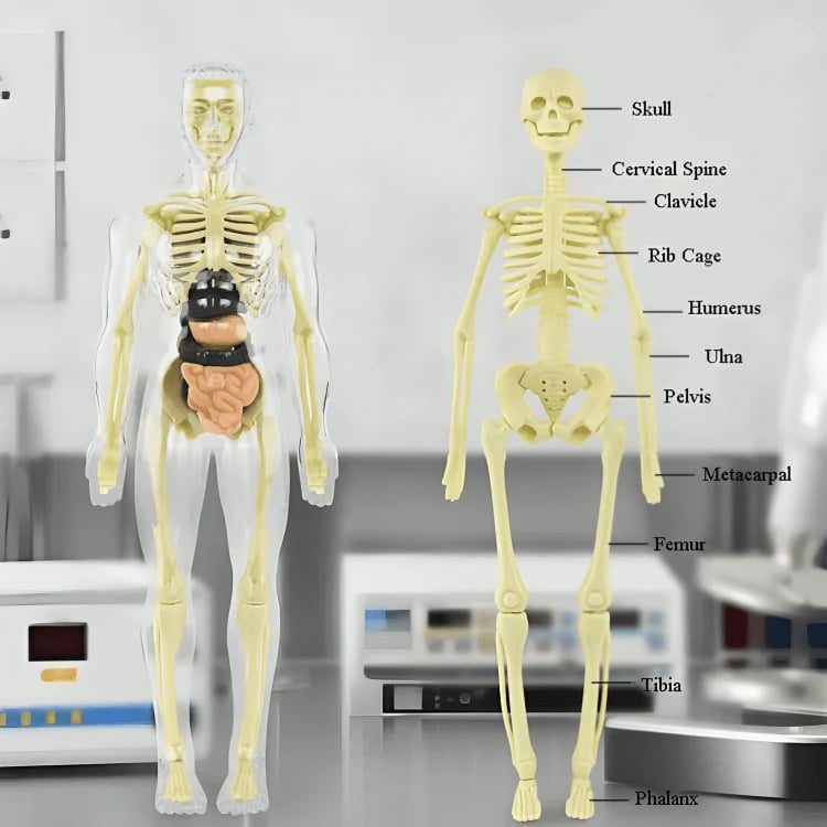 🧑‍⚕️ Transparent Human Body Structure Model ✨