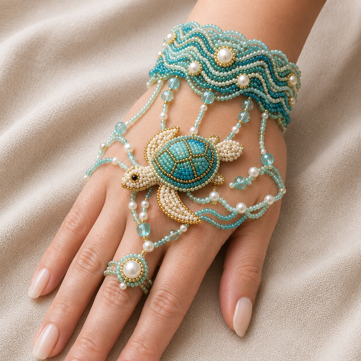 🔥 49% OFF – NEW ARRIVAL✨ DIY Beaded Hand Bracelet Kit – Create Your Own Wearable Art🔥Last 4 hours🔥BUY 3 GET 1 FREE (Add 4 Pcs To Cart)