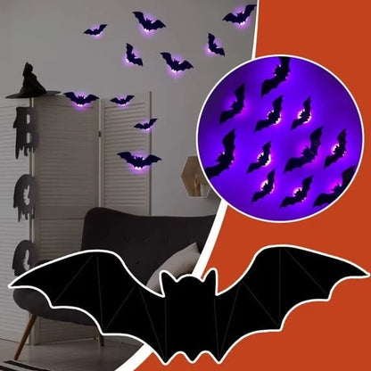 🔥🦇Halloween 3D Lighted LED Flashing Bats🎃