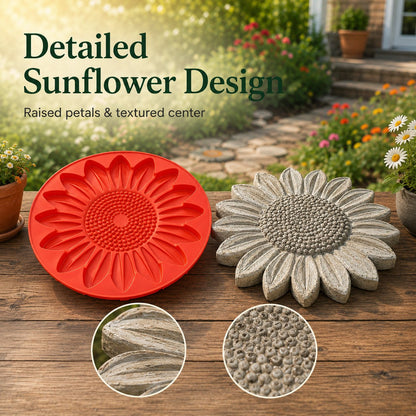 Limited Time Offer SAVE 50%🔥Reusable Sunflower Stepping Stone Mold