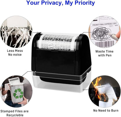 🔥🔥SALE 49% OFF!!-Privacy Protection Security Roller Stamp — Address & Billing Info Blocker, Home & Office Mailing Essentials 100m Long-Lasting Roll