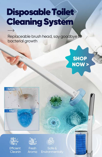 👉 Disposable Toilet Cleaning Brush — Hygienic, Easy & Mess-Free