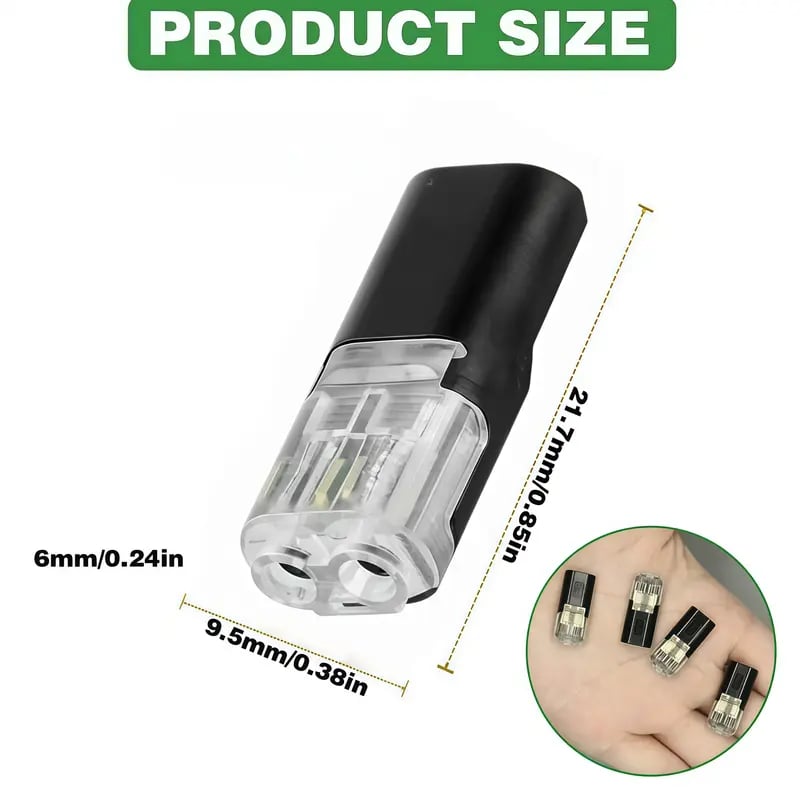 Flash Sale⚡20K+ SOLD!🔥Double-Wire Plug-in Connector Led Light Strip Connectors 2 Pin