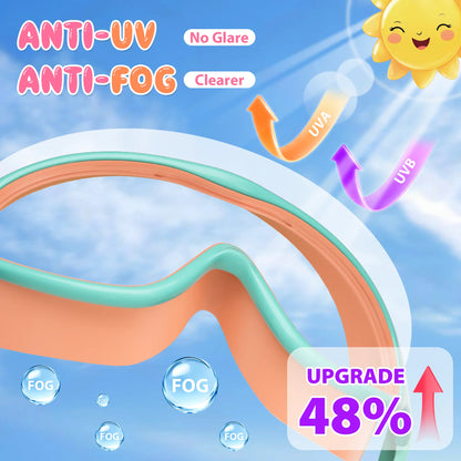 🔥 Season Hot Seller! Summer Must-Have 2-Pack Kids Swim Goggles 🏊‍♂️