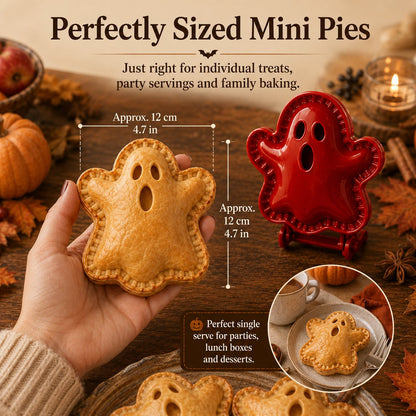 🎃 8-Piece Halloween Mini Hand Pie Mold Set – Spooky Pastry Cutters & Presses