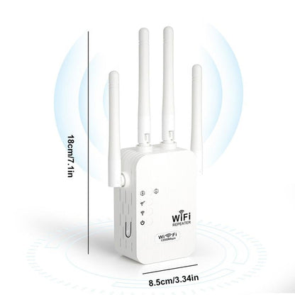 🔥While Supplies Last 30% OFF!📶 Dead Zones? Gone for Good! 1200Mbps WiFi Extender – Covers 10,000 sq.ft & 50 Devices. 🏡✨