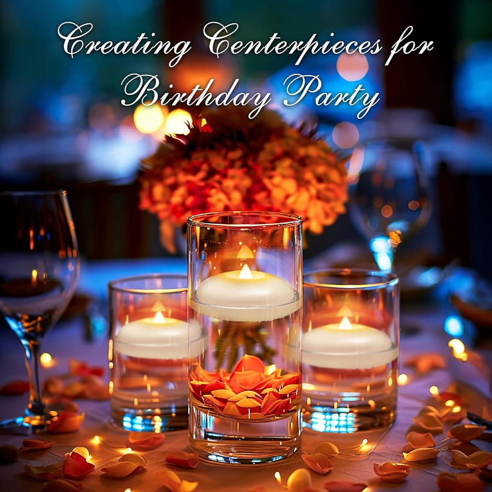 🕯️ Water-Activated Floating LED LED candle shape – Flameless Waterproof Ambiance for Any Occasion