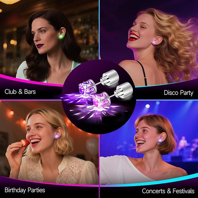 💎✨Light-Up LED Stud Earrings – Dazzling Glow for Parties & Festivals