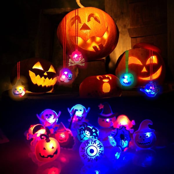 🎁 Hot Sale Promotion 47% OFF 🔥 Halloween 50Pcs LED glowing ring