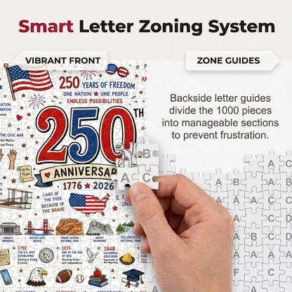 🧩🦅Patriotic America Jigsaw Puzzle - 1000 Pieces