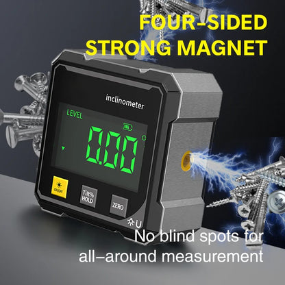 ⚡️ 4-Side Magnetic Digital Angle Gauge with Laser 🧲