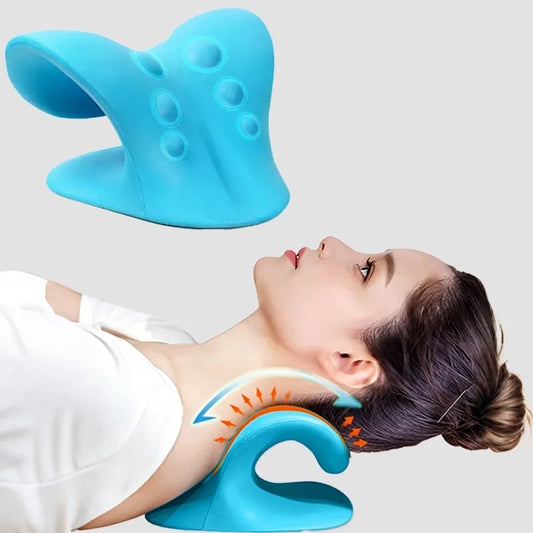 Ergonomic Neck Stretcher Pillow for Daily Neck & Shoulder Relaxation