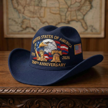 ⚡️Last Day 50% OFF - 250 Years Later — Still Standing Patriotic Cowboy Hat