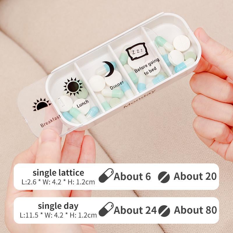💊 49% OFF Today | 7 Days 28 Compartments Pill Organizer 🧳 Perfect for Home, Travel & Daily Use