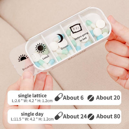 💊 49% OFF Today | 7 Days 28 Compartments Pill Organizer 🧳 Perfect for Home, Travel & Daily Use