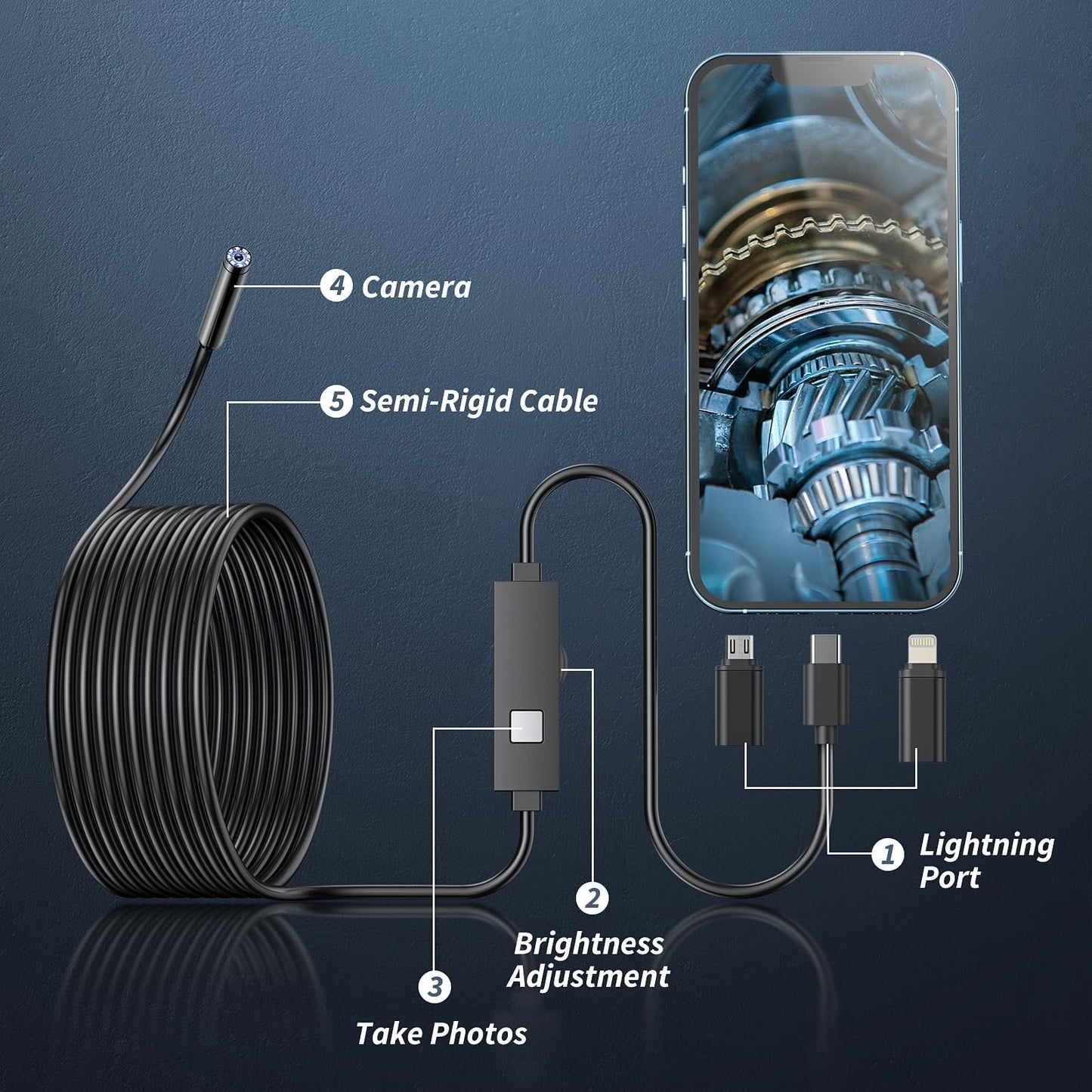 🔥🔦Endoscope Camera with Light
