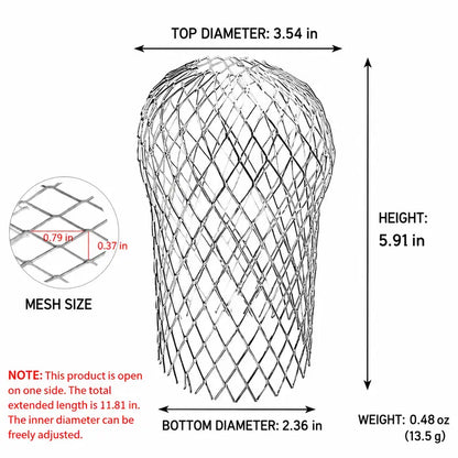Expandable Aluminum Gutter Guard Strainer – 4 Pack