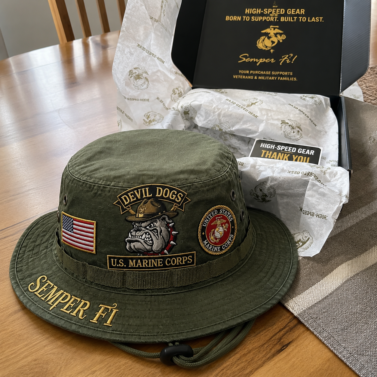 Last Day Promo: 43% OFF -🐾U.S. Marine Corps Devil Dogs Tribute Boonie Hat