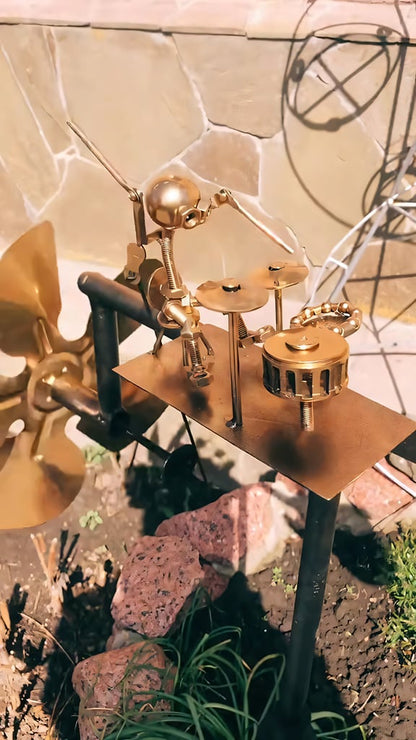 🔥Sale 50% OFF - Handmade Metal Rock Band Windmill