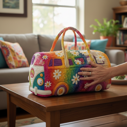 Hippie Journey Quilted Duffle Bag YS13