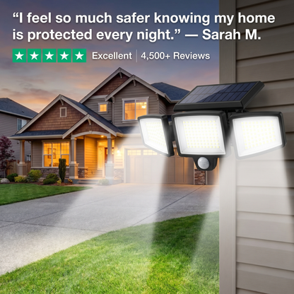 Outdoor Solar Powered Security Light