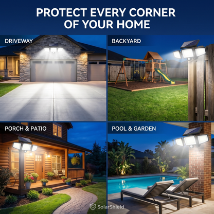 Outdoor Solar Powered Security Light