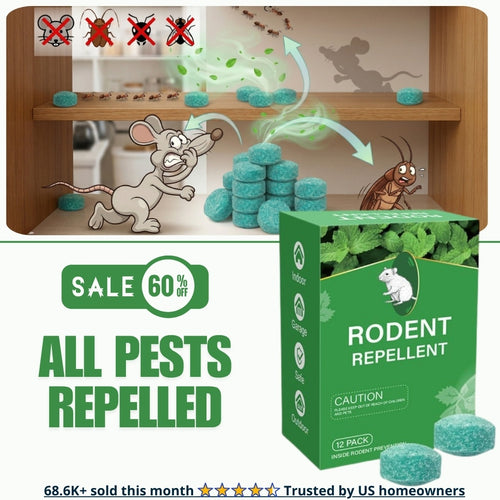 🌿 12-Pack Natural Peppermint Oil Rodent Repellent – Safe, Fresh & Easy to Use