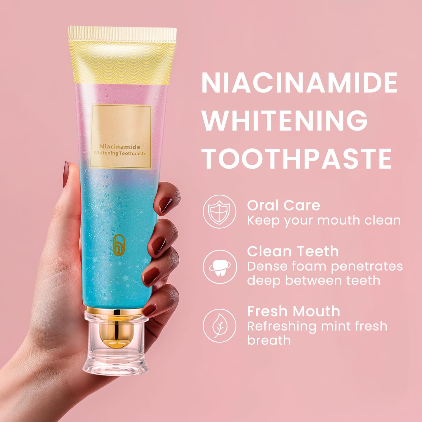 🔥Final 3 Hours: 60% OFF Triple Fluoride-Free Whitening Niacinamide Toothpaste