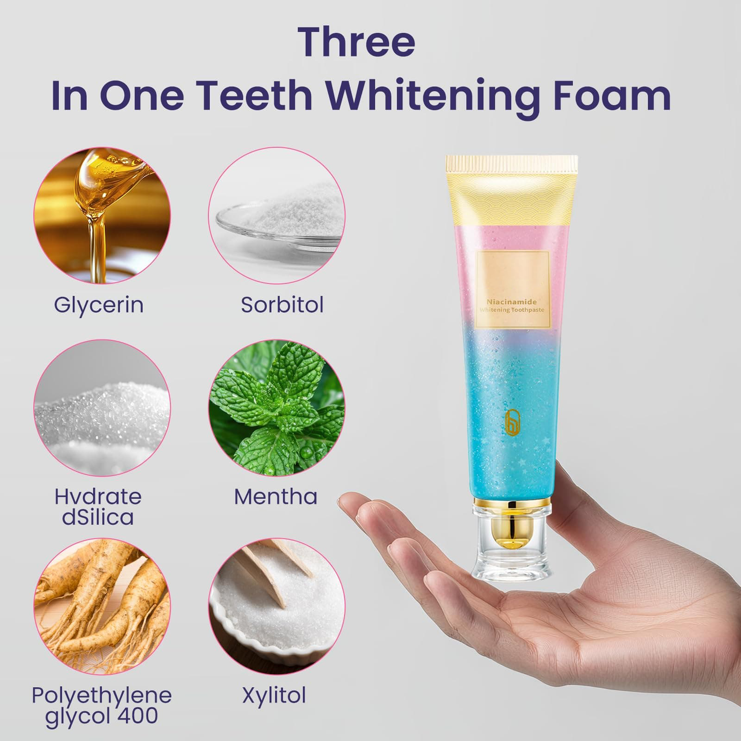 🔥Final 3 Hours: 60% OFF Triple Fluoride-Free Whitening Niacinamide Toothpaste