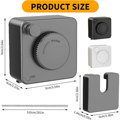 🔥55%OFF TODAY🧺 Retractable Stainless Steel Clothesline – Dry More, Save Space