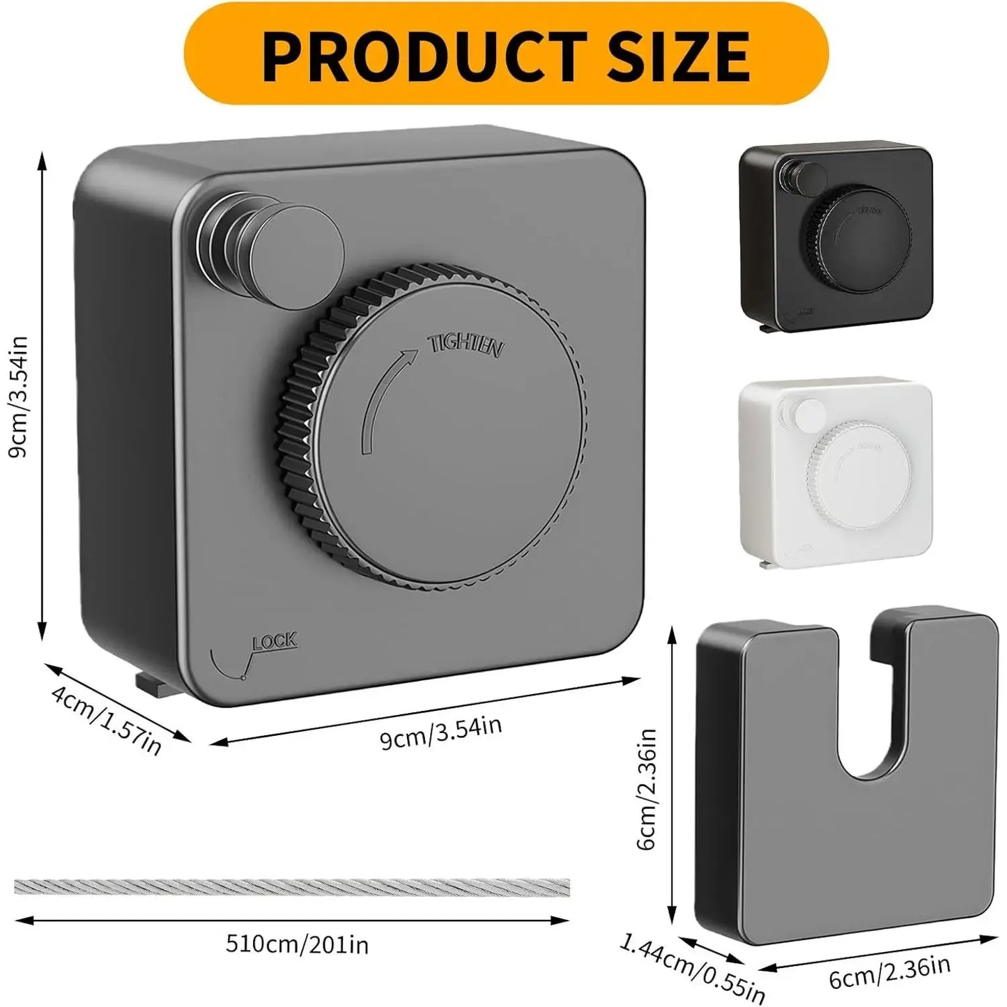 🔥55%OFF TODAY🧺 Retractable Stainless Steel Clothesline – Dry More, Save Space