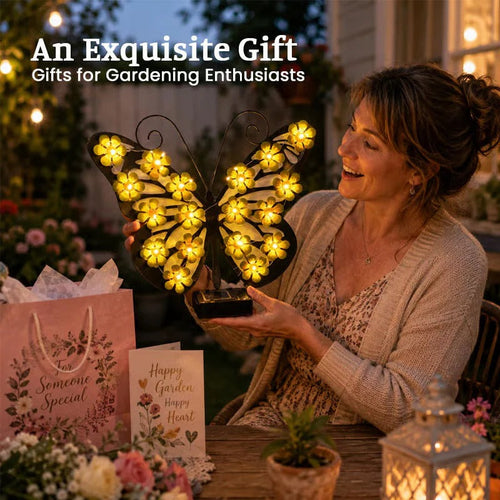 🔥🦋Solar Lights Outdoor Metal Butterfly Wall Decor