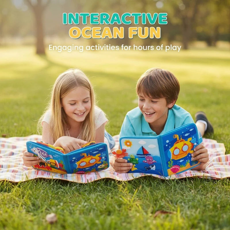🧠 Montessori Ocean Quiet Book🌊 Develop Skills Through Play