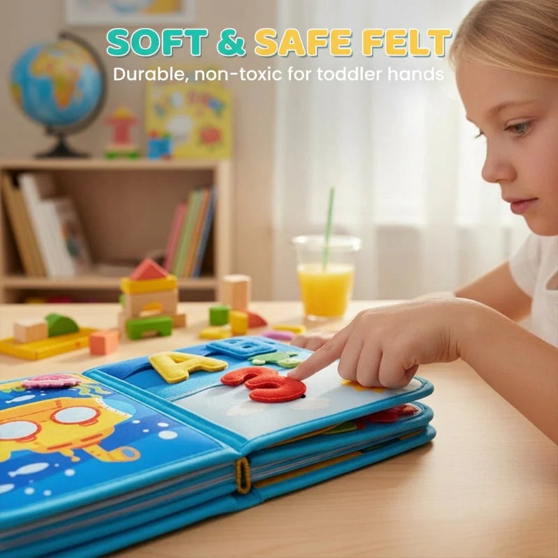 🧠 Montessori Ocean Quiet Book🌊 Develop Skills Through Play