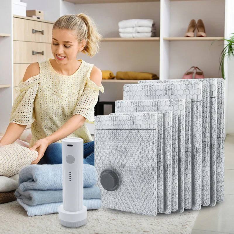 🥳2026 HOT SALE💥50% OFF NOW✨Cordless Travel Vacuum Storage Compression Bag Set